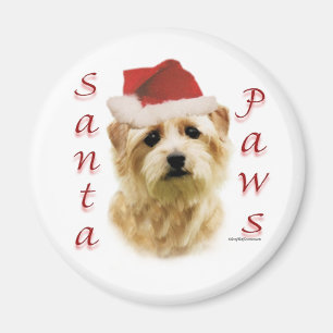 Imán Norfolk Terrier Santa Paws