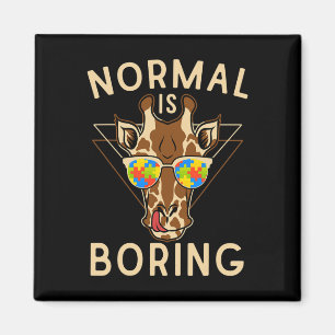 Imán Normal es aburrido autismo Conciencia Girafa
