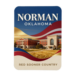 Imán Norman Oklahoma Pueblo Universitario Viaje 