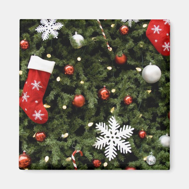 Imán Norteamérica. Decoraciones del navidad en árbol. 2 (Frente)