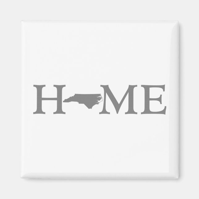 Imán North Carolina Home State Word Art (Frente)
