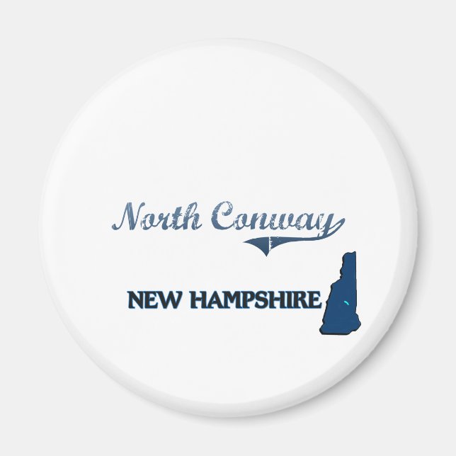 Imán North Conway New Hampshire City (Frente)