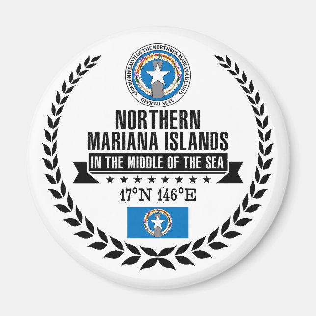 Imán Northern Mariana Islands (Frente)