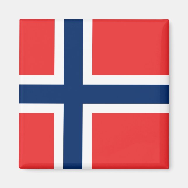 Imán Noruega - Bandera noruega (Frente)