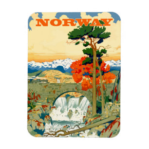 Imán Noruega, cascada bajo el puente,