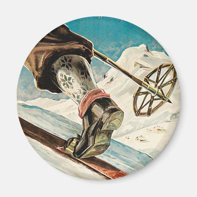 Imán Noruega ~ El hogar del esquí (Frente)