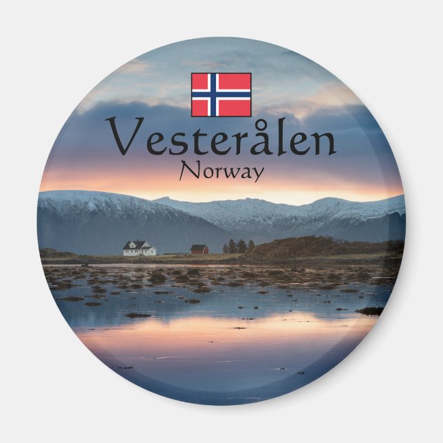 Imán Noruega Vesteralen Souvenir (Frente)