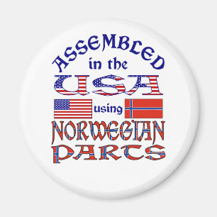 Imán Noruega y bandera noruega