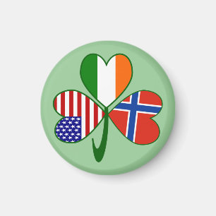 Imán Noruega y bandera noruega