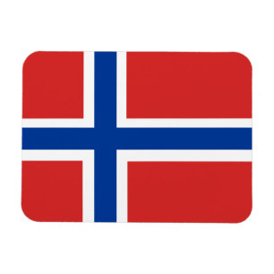 Imán noruego de encargo de la bandera (Norske