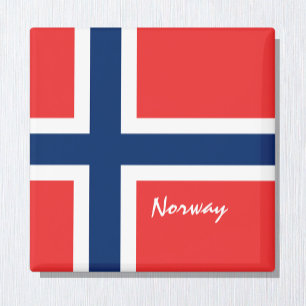 Imán Norwegian flag & Norway holiday, travel /sports