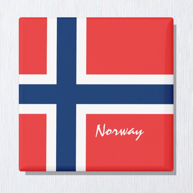 Imán Norwegian flag & Norway holiday, travel /sports (Subido por el creador)