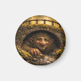 Imán Norwegian Troll Hiding Under Bridge, Magnet