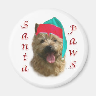 Imán Norwich Terrier Santa Paws