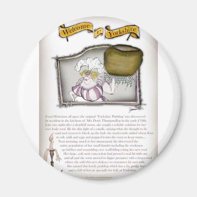 Imán nos encanta la historia del pudding de yorkshire (Frente)
