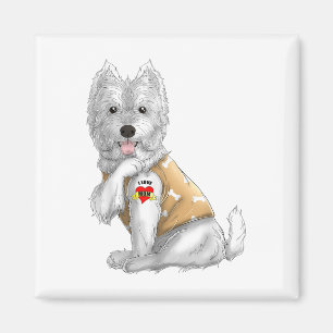 Imán Nos Encanta Mamá Tattoo Camisa De Perro Madres Gra