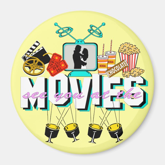 Imán Nos Vemos En Las Películas - Fondo Ligero (Frente)