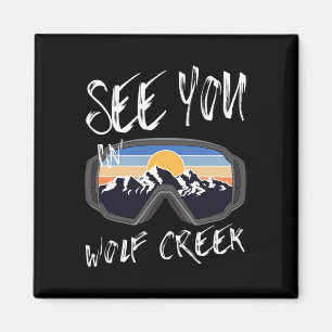 Imán Nos Vemos En Wolf Creek Usa Vacation Ski Goggles