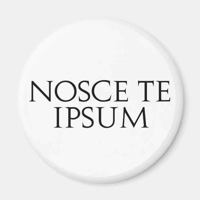 Imán Nosce Te Ipsum (Frente)