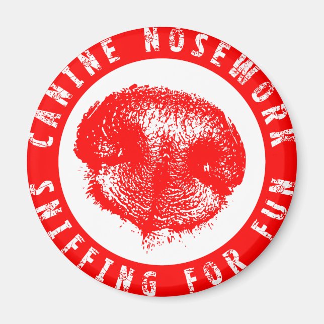 Imán Nosework canino, esnifando por diversión (Frente)