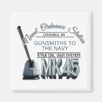 NOSL Mk45 Gun Systems Magnet