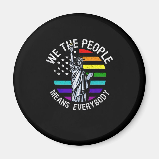 Imán Nosotros, el pueblo, todos somos homosexuales LGBT (Frente)