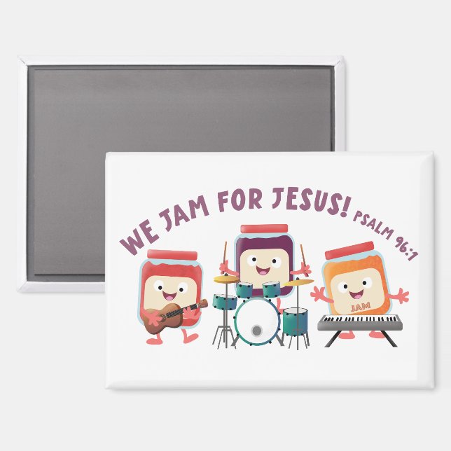 Imán Nosotros tocamos para Jesús lindo versículo de la  (Anverso/Reverso)