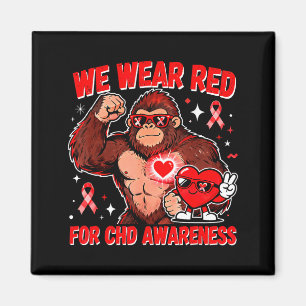 Imán Nosotros usamos rojo para la conciencia del chd ap