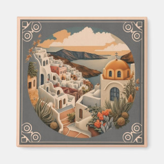 Imán Nostalgic Love for Oia Village