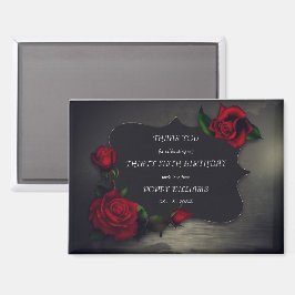 Imán Nostálgico cumpleaños de amor gótico