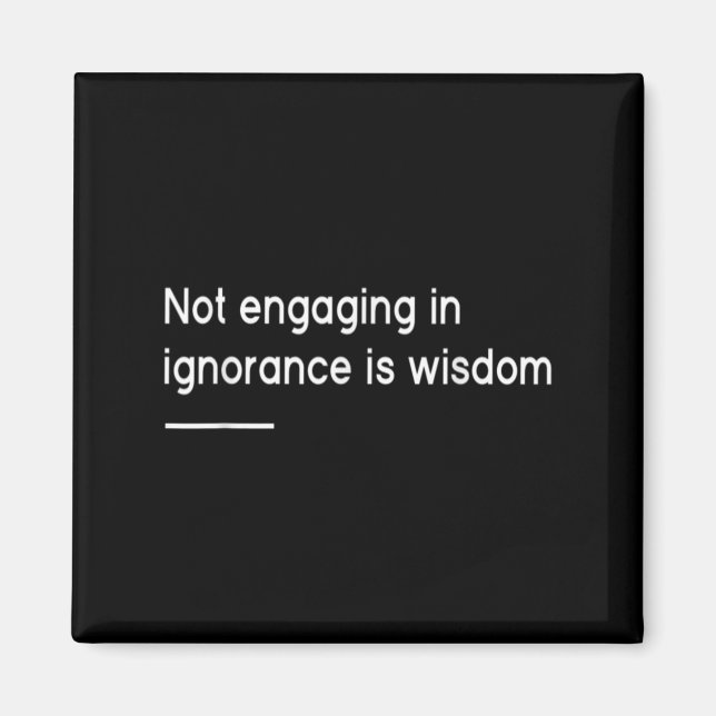 Imán Not Engaging In Ignorance Is Wisdom _ Mindfulness  (Frente)