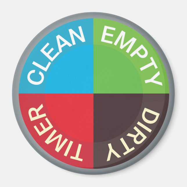 Imán Nota de cocina de la oficina del lavavajillas vací