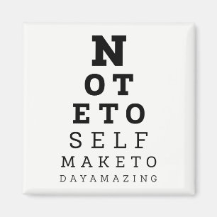 Imán Nota De Prueba De Eyesight Para Autohacer Hoy Incr