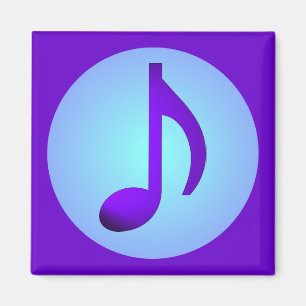 Imán Nota Musical Morada Simplemente Elegante