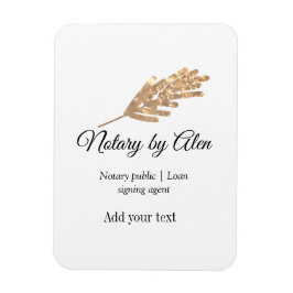 Imán Notario público agente de firma de préstamos añadi