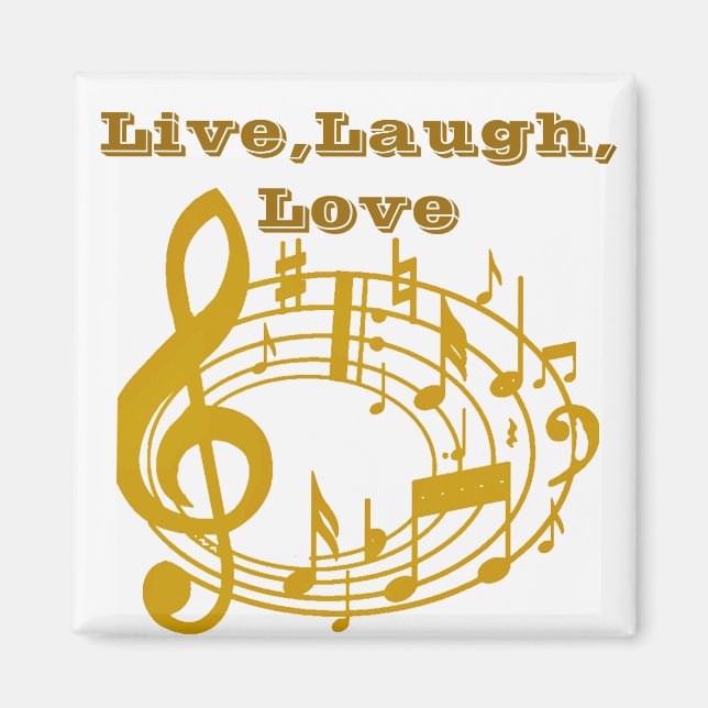 Imán Notas de oro_ (Frente)