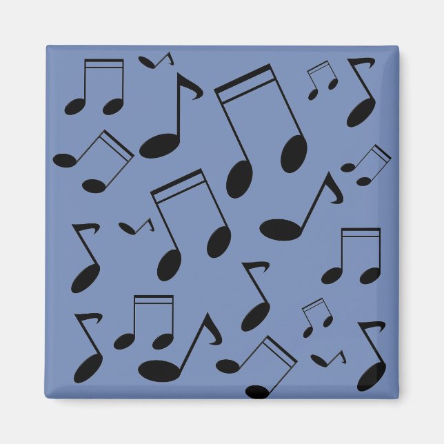 Imán Notas musicales negras (Frente)