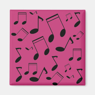 Imán Notas musicales negras