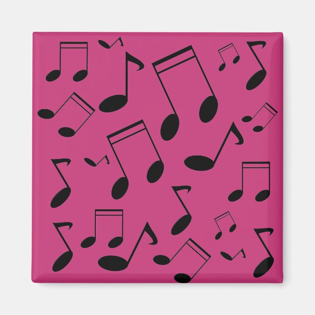 Imán Notas musicales negras (Frente)