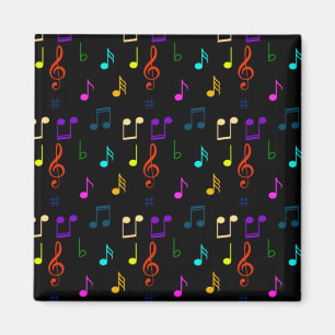 Imán Notas Musicales Regalos para Músicos Arte de Notas