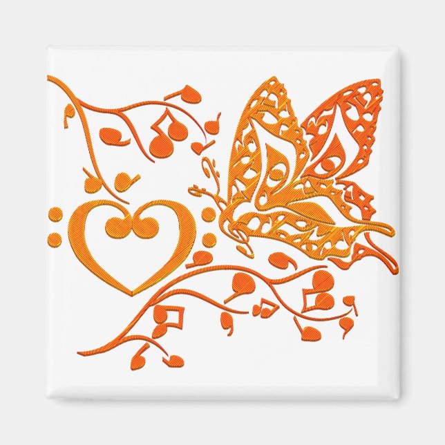 Imán Notas sobre la mariposa (Frente)