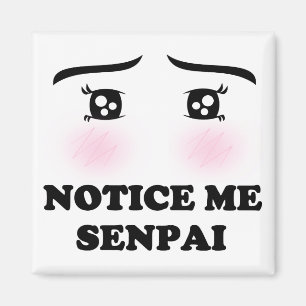 Imán Nóteme chica de ruborización Kawaii Suki del