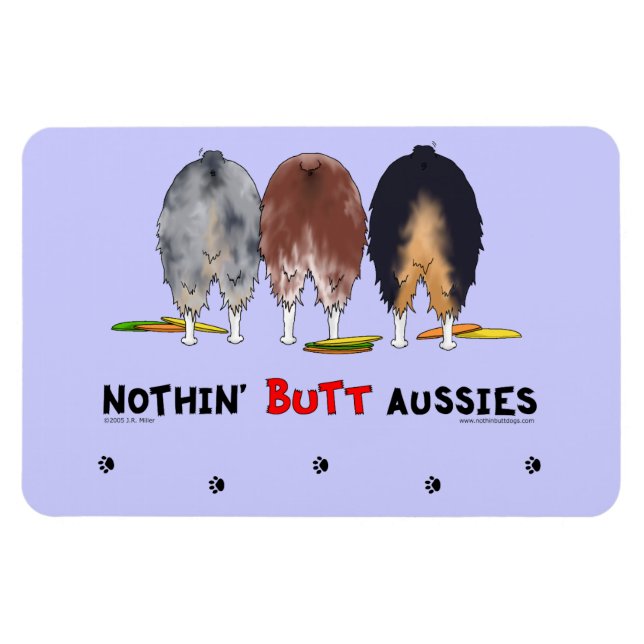 Imán Nothin' Butt Aussies (Horizontal)