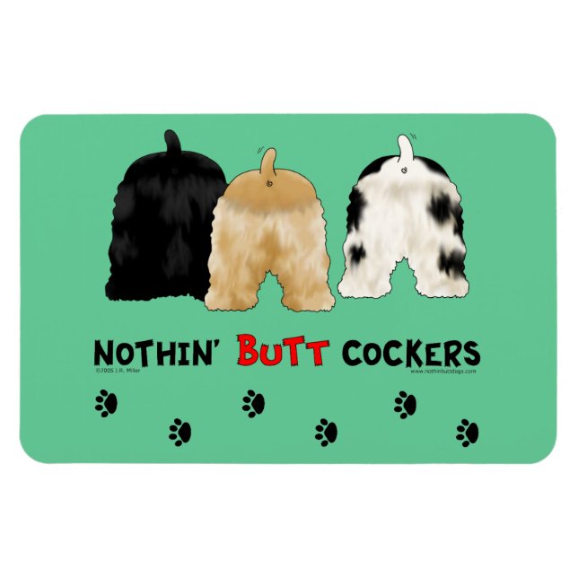 Imán Nothin' Butt Cockers (Horizontal)