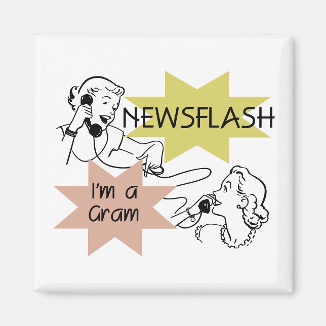 Imán Noticia de última hora soy camisetas y regalos de (Frente)