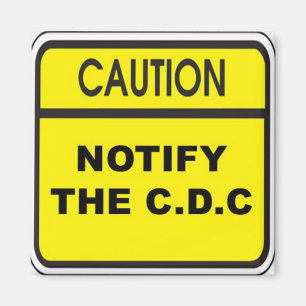 Imán Notifique el C.D.C.