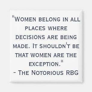 Imán notorio de la cita de RBG