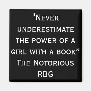 Imán Notorious RBG Never Underestimate Magnet