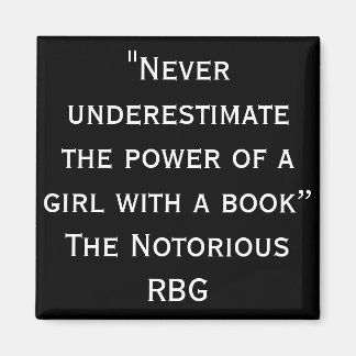 Imán Notorious RBG Never Underestimate Magnet