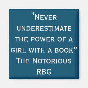 Imán Notorious RBG Never Underestimate Magnet